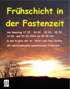 Plakat Frühschicht